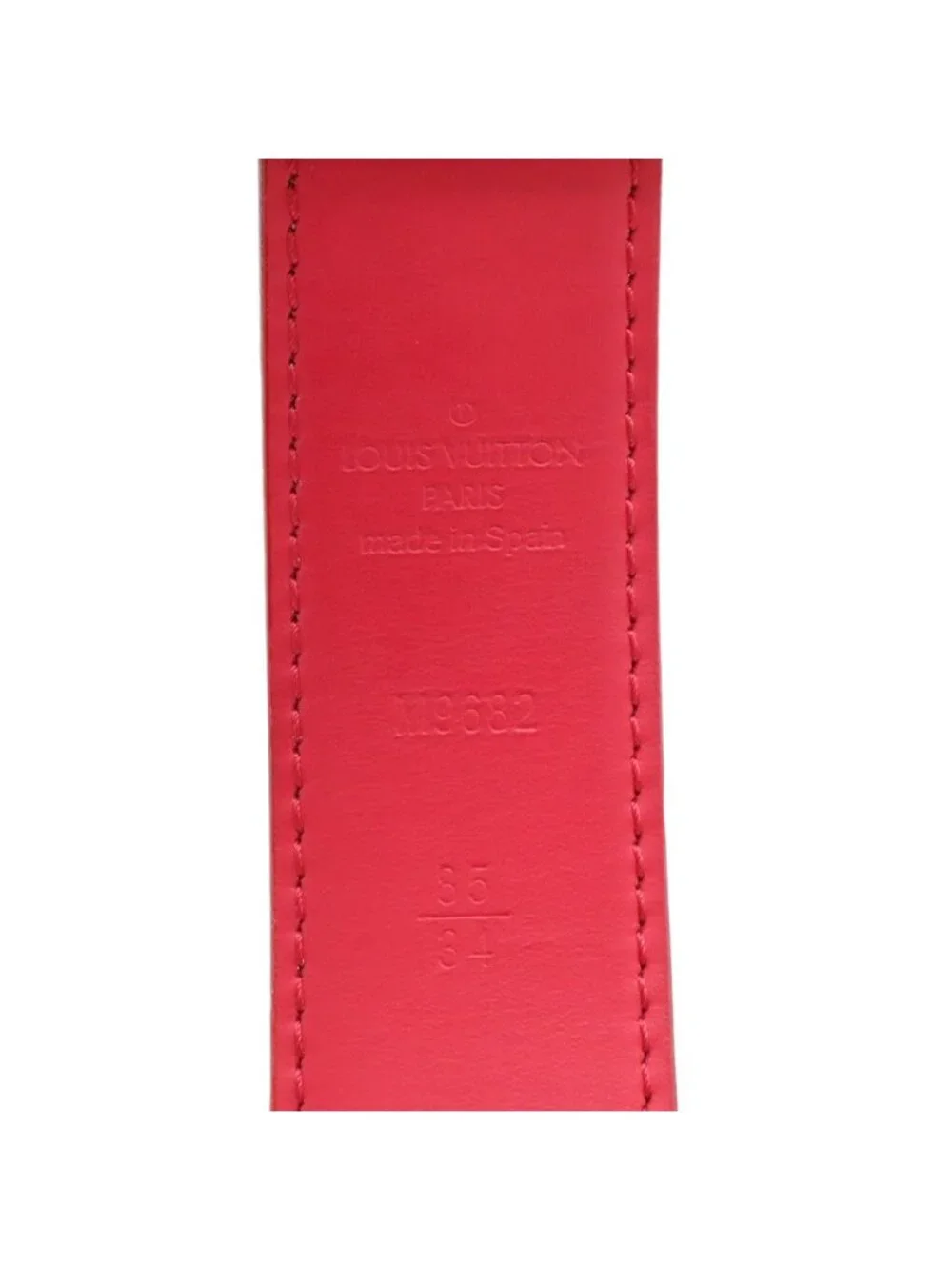 Louis Vuitton Monogram Multicolor Ceinture Carre Belt Leather Blanc White 85